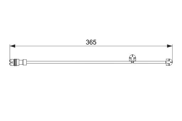 BOSCH 1 987 474 570 Warning Contact, brake pad wear