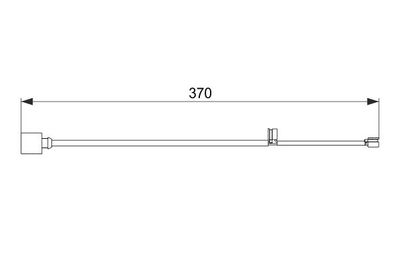 Warning Contact, brake pad wear BOSCH 1 987 474 572