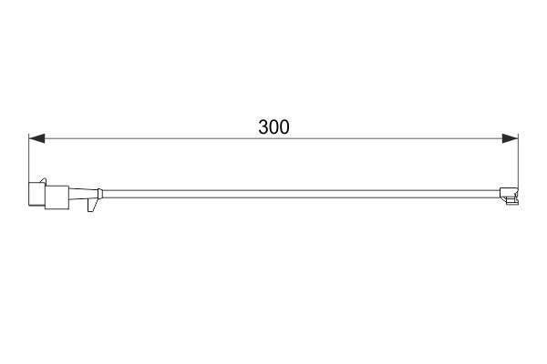 BOSCH 1 987 474 576 Warning Contact, brake pad wear