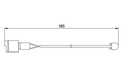 Warning Contact, brake pad wear BOSCH 1 987 474 903