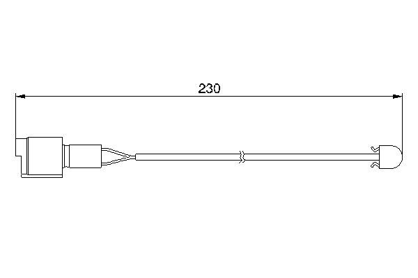 BOSCH 1 987 474 910 Warning Contact, brake pad wear