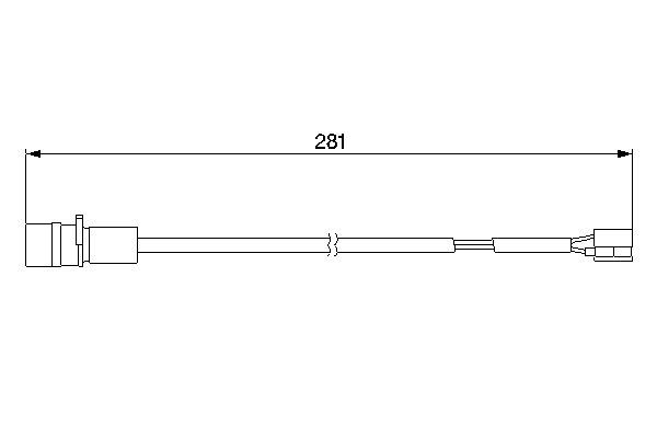 BOSCH 1 987 474 924 Warning Contact, brake pad wear