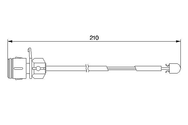 BOSCH 1 987 474 938 Warning Contact, brake pad wear