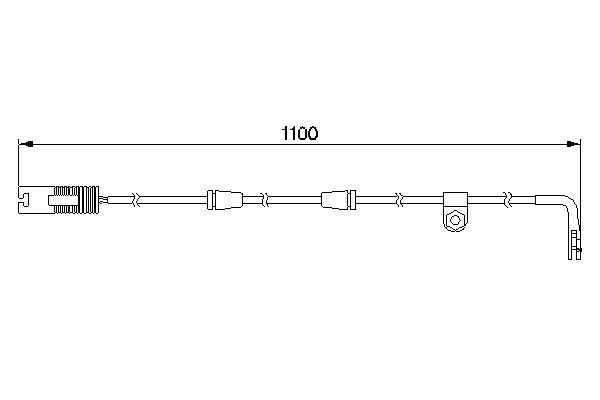 BOSCH 1 987 474 942 Warning Contact, brake pad wear