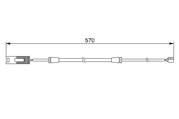 BOSCH 1 987 474 954 Warning Contact, brake pad wear