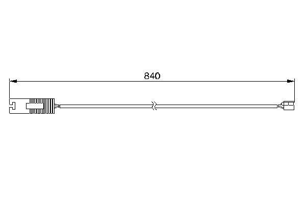 BOSCH 1 987 474 956 Warning Contact, brake pad wear