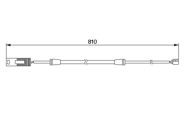 BOSCH 1 987 474 957 Warning Contact, brake pad wear