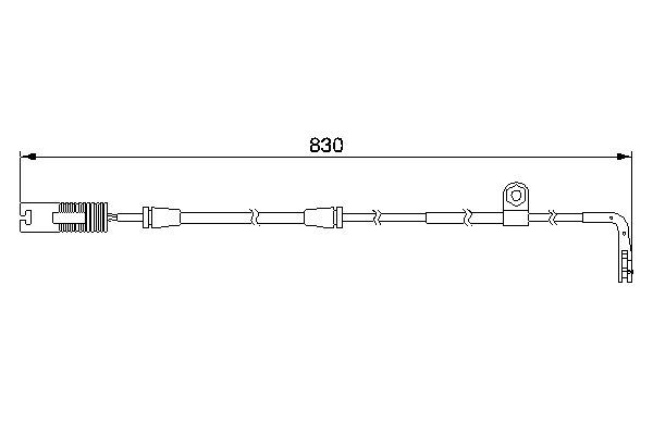 BOSCH 1 987 474 958 Warning Contact, brake pad wear