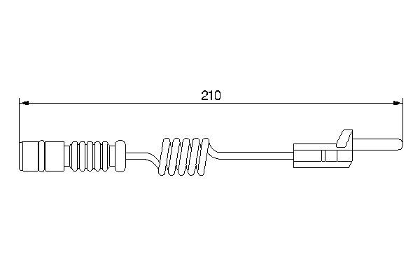 BOSCH 1 987 474 969 Warning Contact, brake pad wear