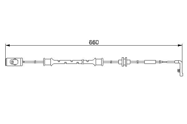 BOSCH 1 987 474 972 Warning Contact, brake pad wear