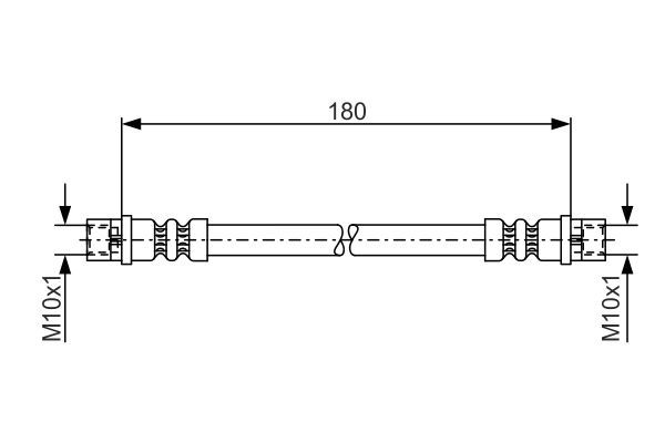 BOSCH 1 987 476 018 Brake Hose