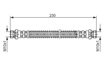 Brake Hose BOSCH 1 987 476 019