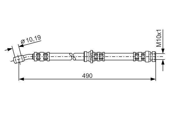 BOSCH 1 987 476 076 Brake Hose