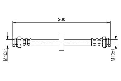 Brake Hose BOSCH 1 987 476 092