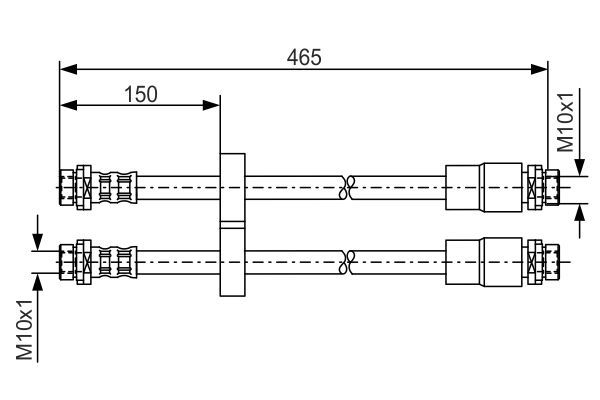 BOSCH 1 987 476 125 Brake Hose