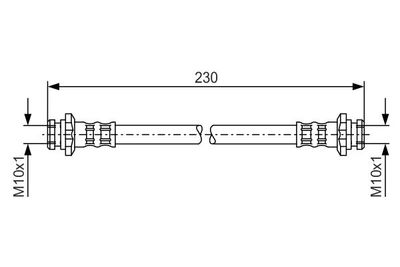 Brake Hose BOSCH 1 987 476 137