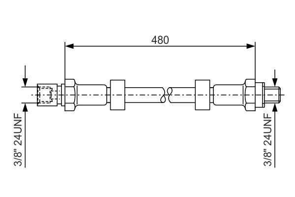 BOSCH 1 987 476 145 Brake Hose
