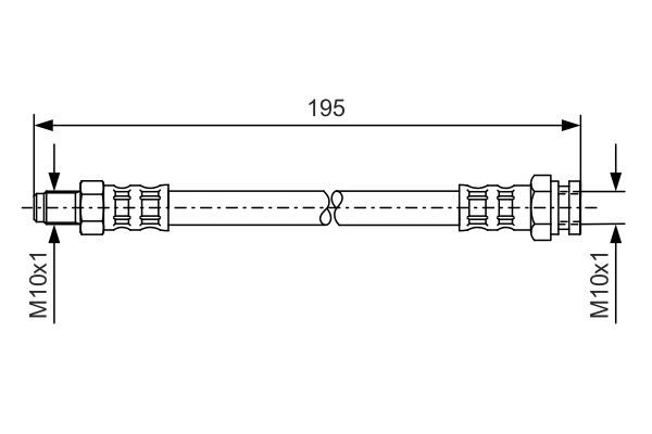 BOSCH 1 987 476 152 Brake Hose