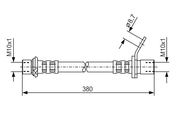 BOSCH 1 987 476 163 Brake Hose