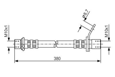 Brake Hose BOSCH 1 987 476 163