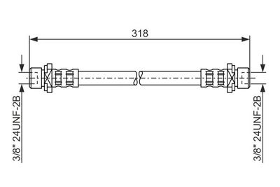Brake Hose BOSCH 1 987 476 165