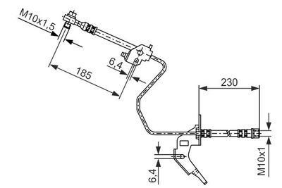 Brake Hose BOSCH 1 987 476 200