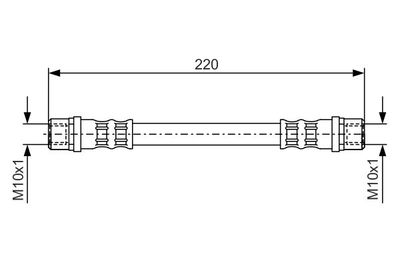Brake Hose BOSCH 1 987 476 203