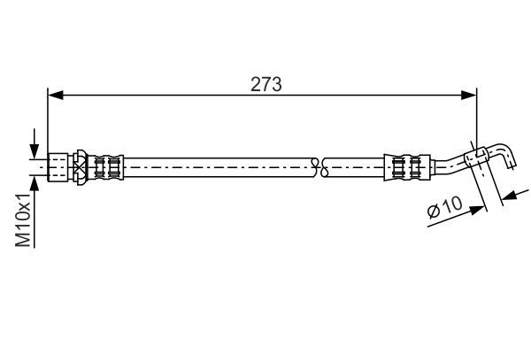 BOSCH 1 987 476 212 Brake Hose
