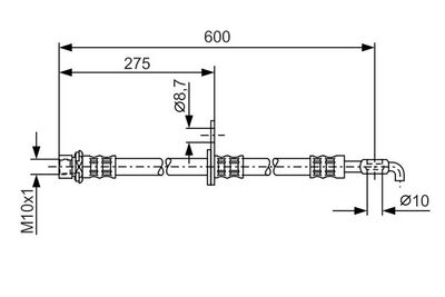 Brake Hose BOSCH 1 987 476 229