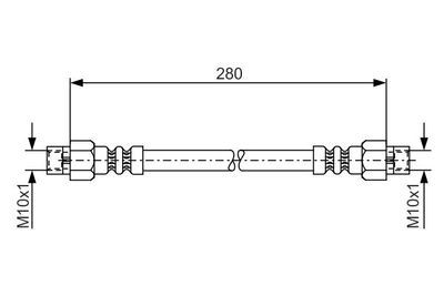Brake Hose BOSCH 1 987 476 234