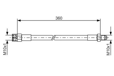 Brake Hose BOSCH 1 987 476 235