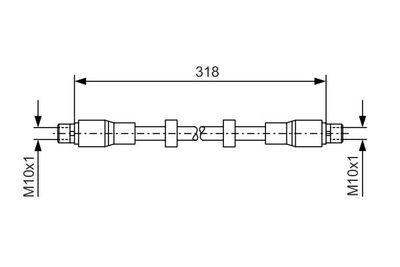 Brake Hose BOSCH 1 987 476 247