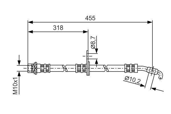 BOSCH 1 987 476 255 Brake Hose