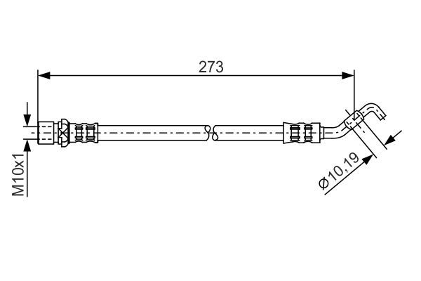 BOSCH 1 987 476 270 Brake Hose