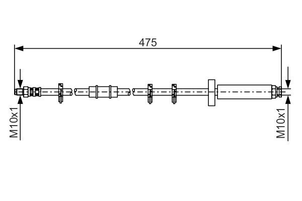 BOSCH 1 987 476 329 Brake Hose