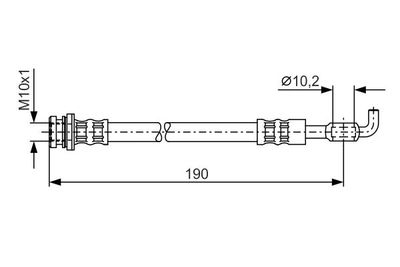 Brake Hose BOSCH 1 987 476 338