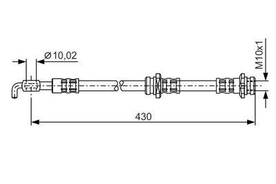 Brake Hose BOSCH 1 987 476 342