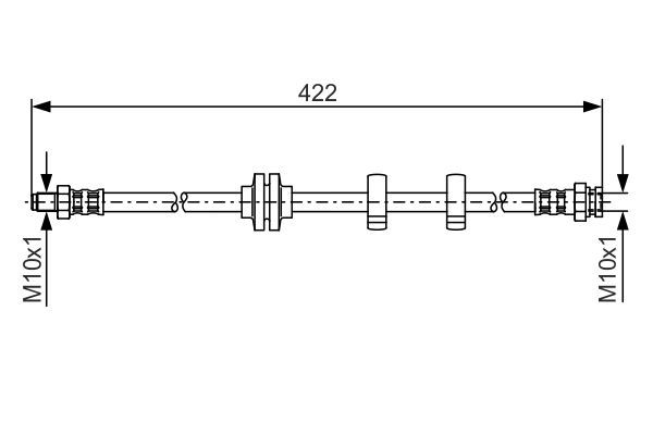 BOSCH 1 987 476 346 Brake Hose