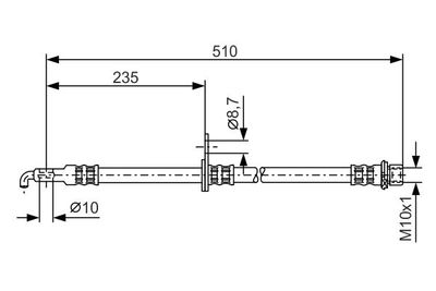 Brake Hose BOSCH 1 987 476 355