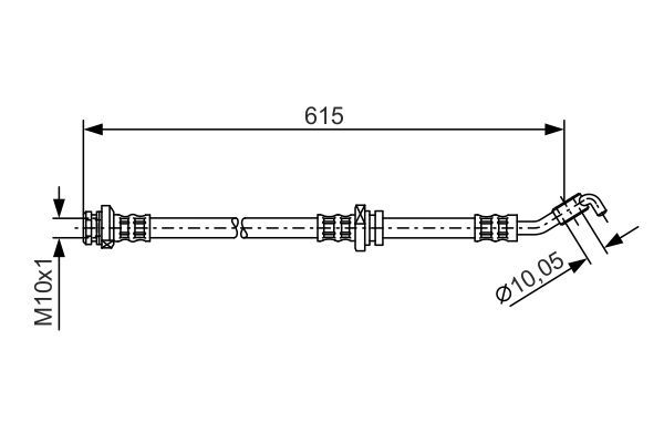 BOSCH 1 987 476 362 Brake Hose