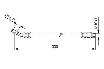 Brake Hose BOSCH 1 987 476 365