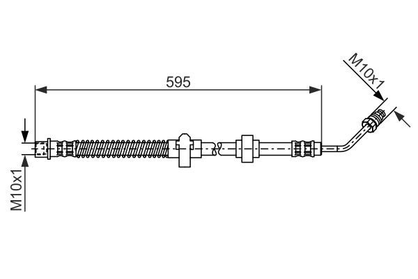BOSCH 1 987 476 374 Brake Hose