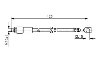 Brake Hose BOSCH 1 987 476 386