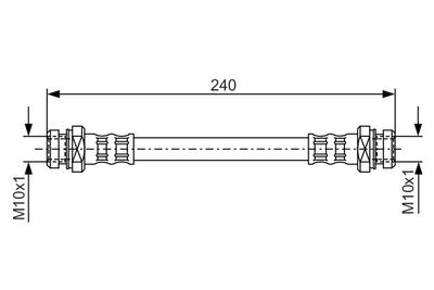 Brake Hose BOSCH 1 987 476 395