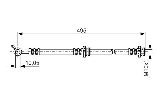 BOSCH 1 987 476 399 Brake Hose