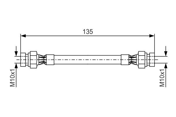 BOSCH 1 987 476 400 Brake Hose