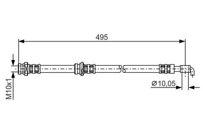 Brake Hose BOSCH 1 987 476 401