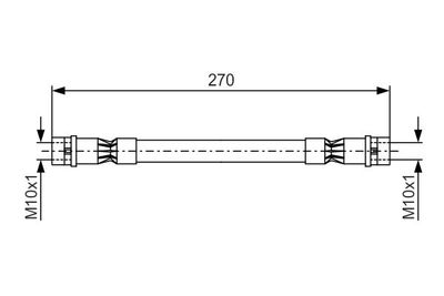 Brake Hose BOSCH 1 987 476 404