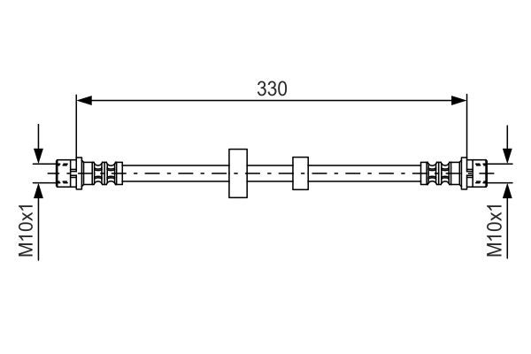 BOSCH 1 987 476 411 Brake Hose