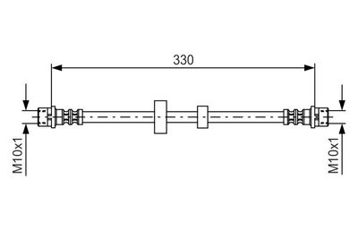 Brake Hose BOSCH 1 987 476 411
